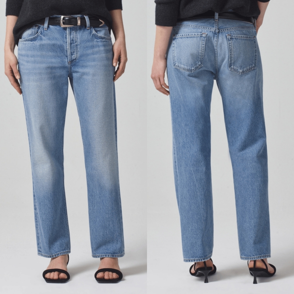 CITIZEN OF HUMANITY Neve Low Slung Relaxed Jeans In Misty Wash NWT 29.